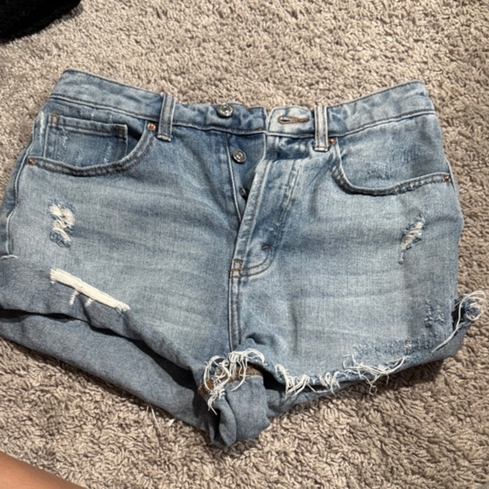 Wild Fable Light Blue Distressed Jean Shorts